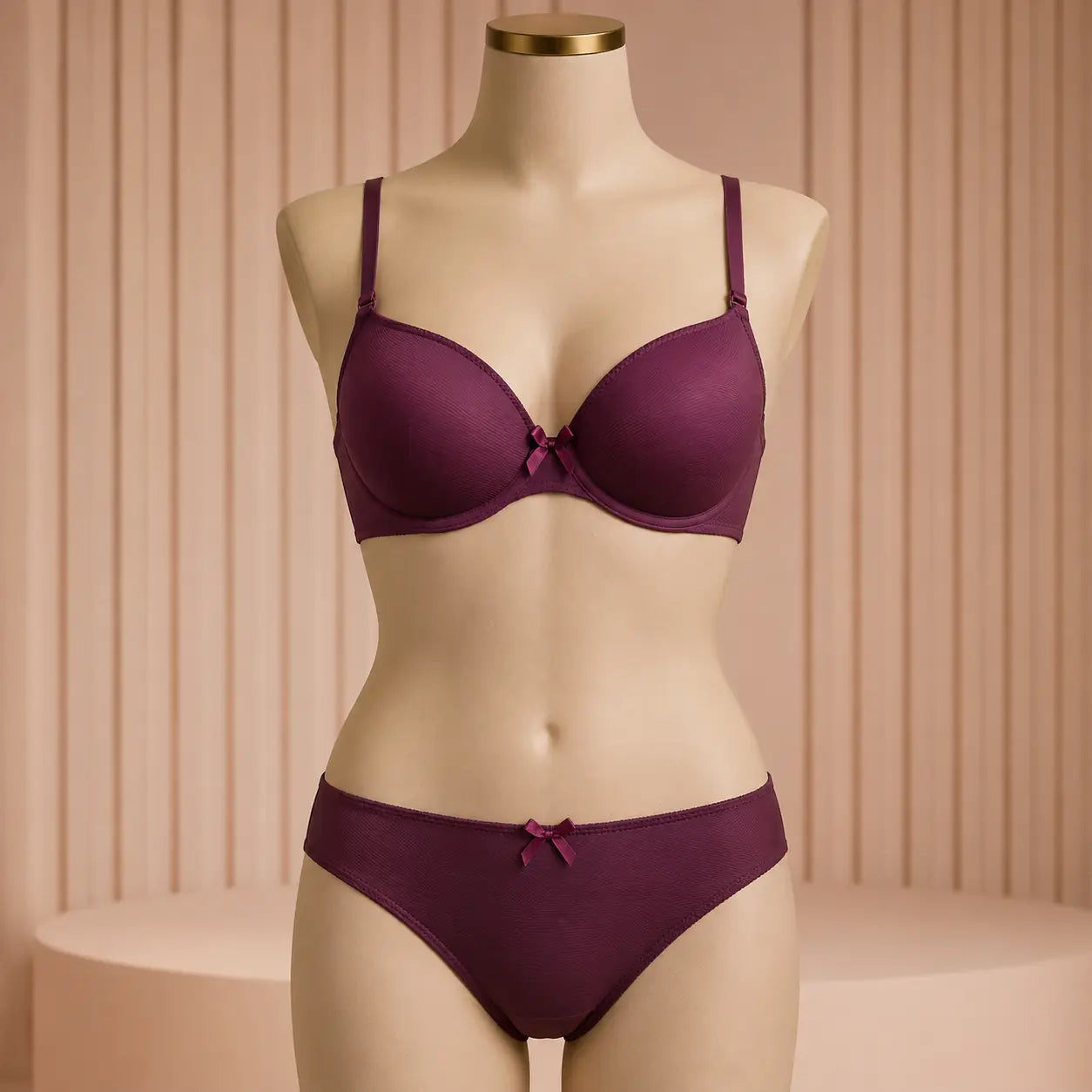 The Ribbed Seamless Bra & Panty Set