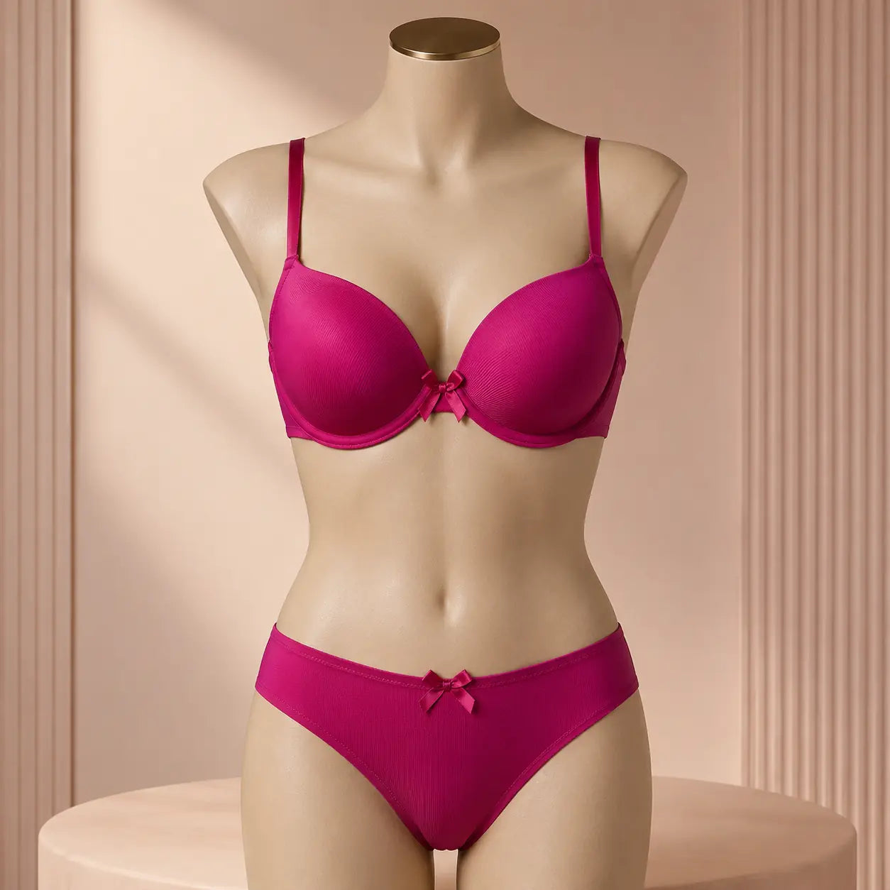 The Ribbed Seamless Bra & Panty Set