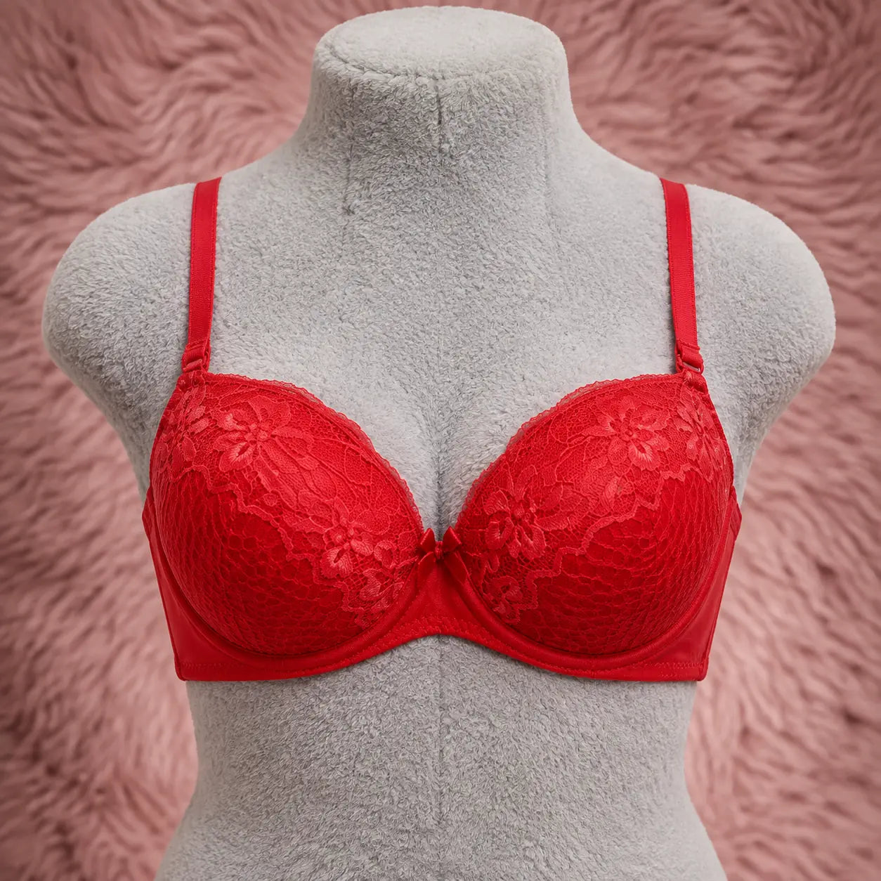 All-Over Lace Contour Push-Up Bra