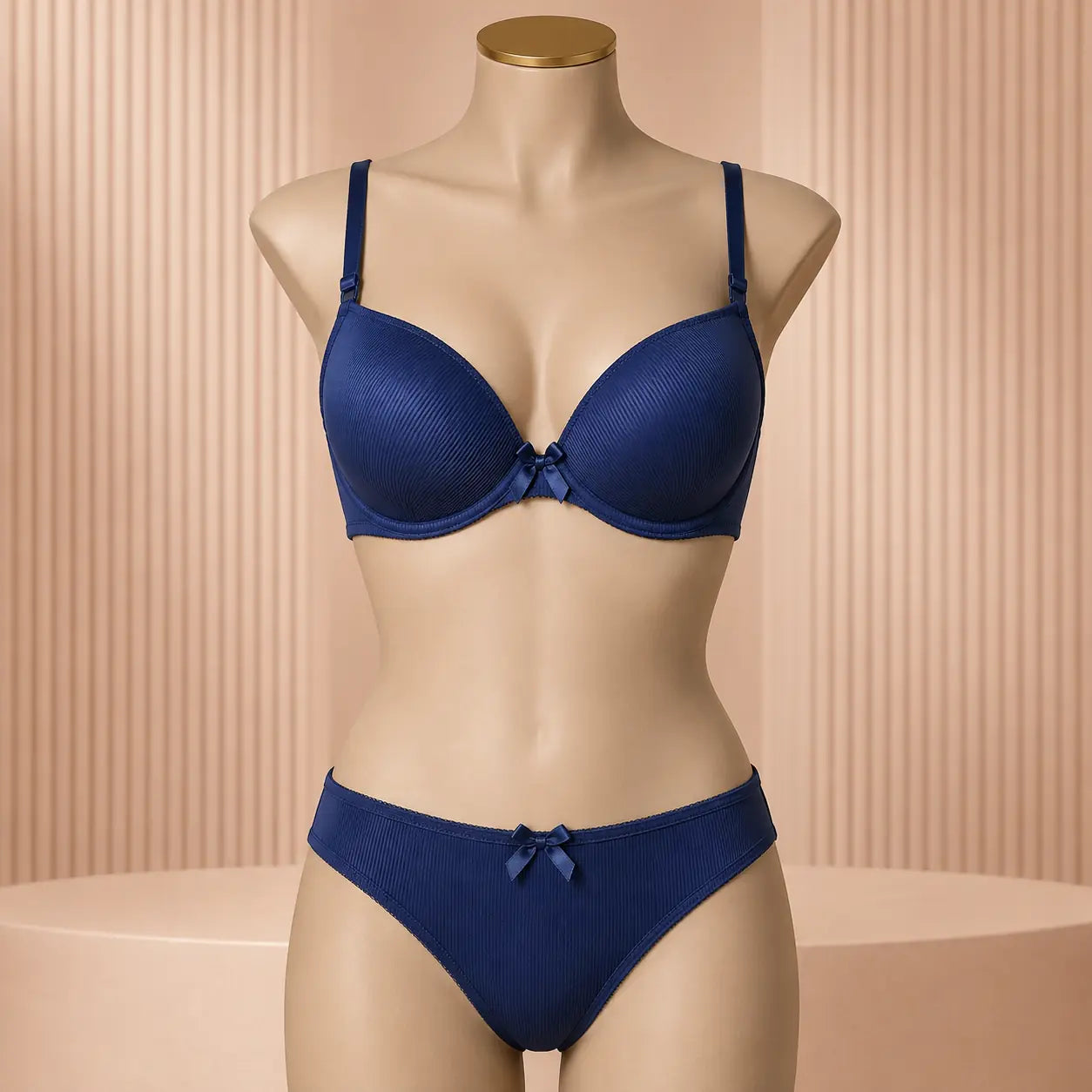 The Ribbed Seamless Bra & Panty Set
