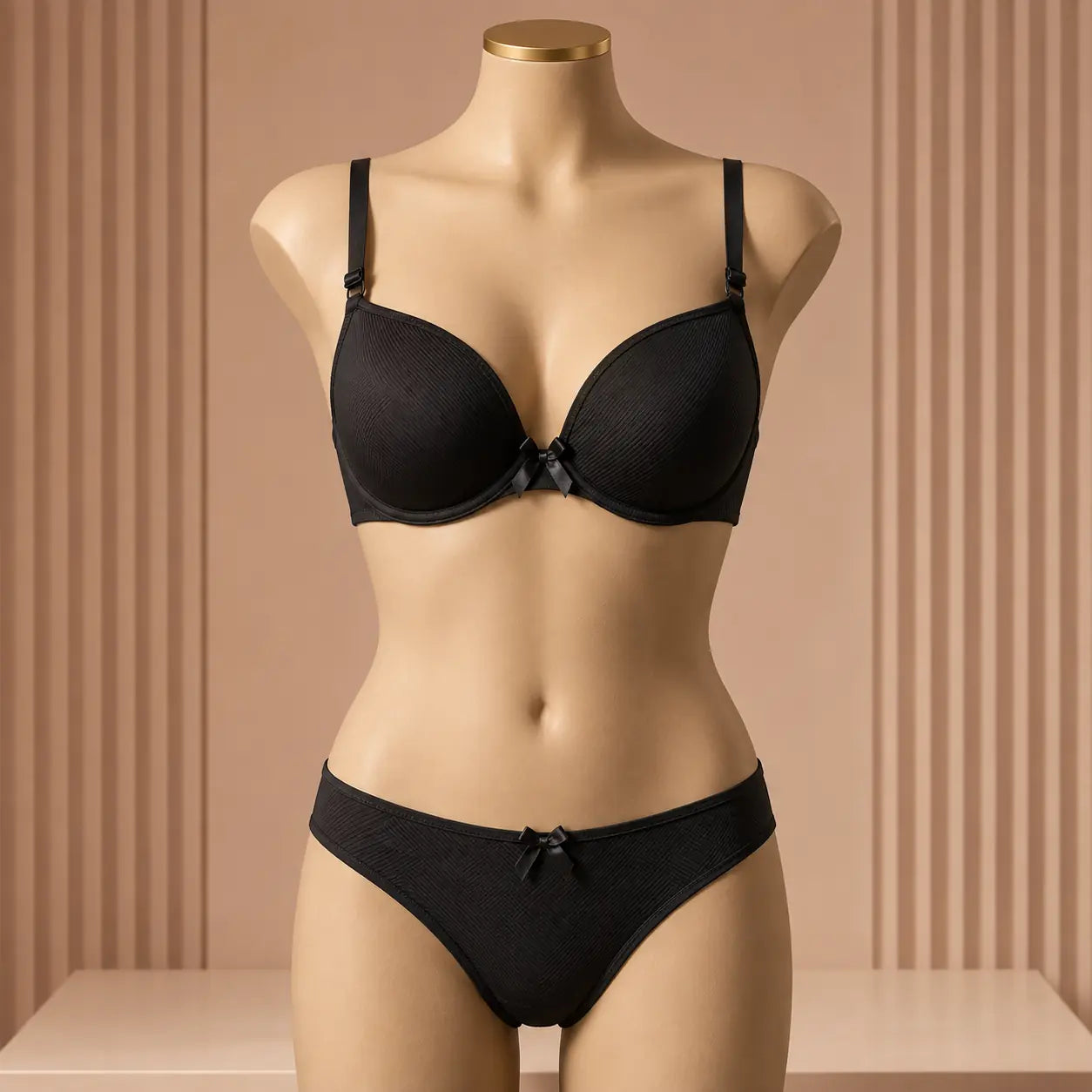 The Ribbed Seamless Bra & Panty Set