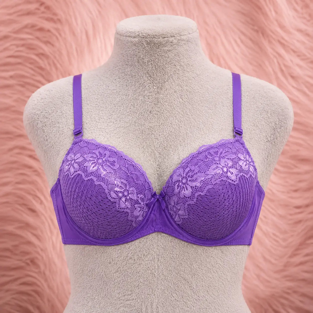 All-Over Lace Contour Push-Up Bra