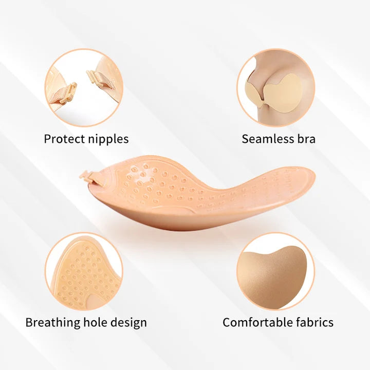 Adhesive Strapless Silicone Bra