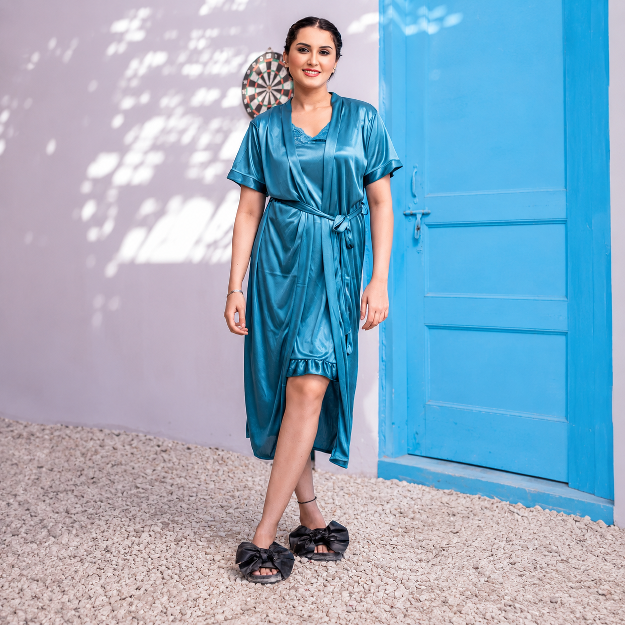 Midnight Allure- 4 Pieces Nightwear Set