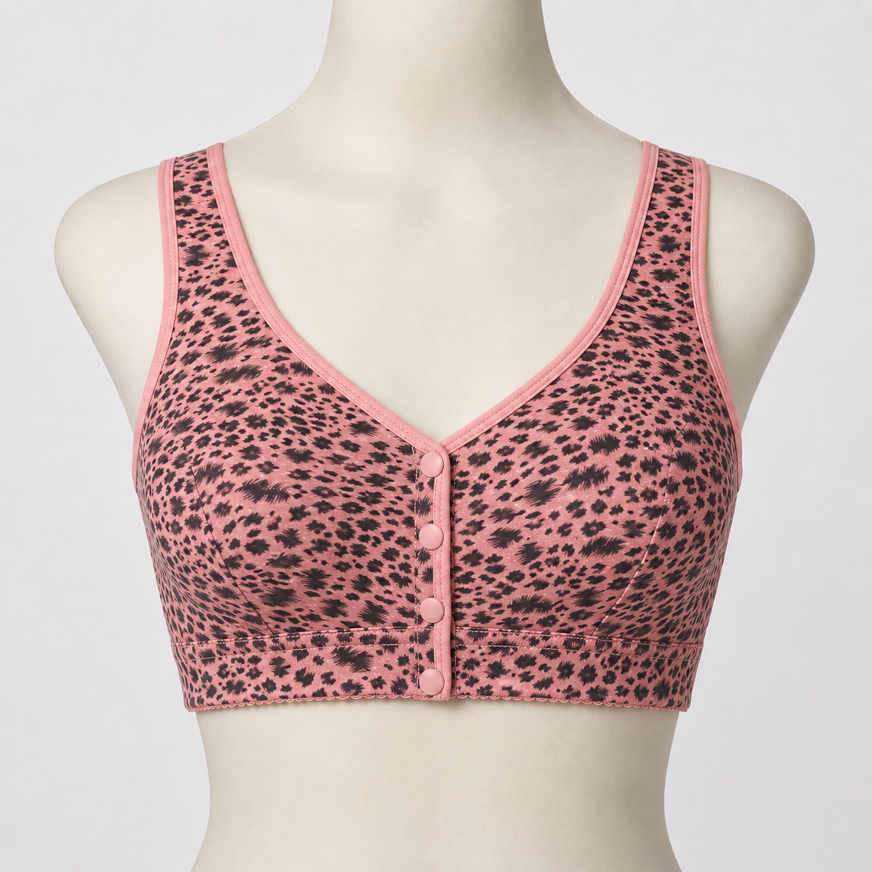 The Front-Snap Wild Print Bralette