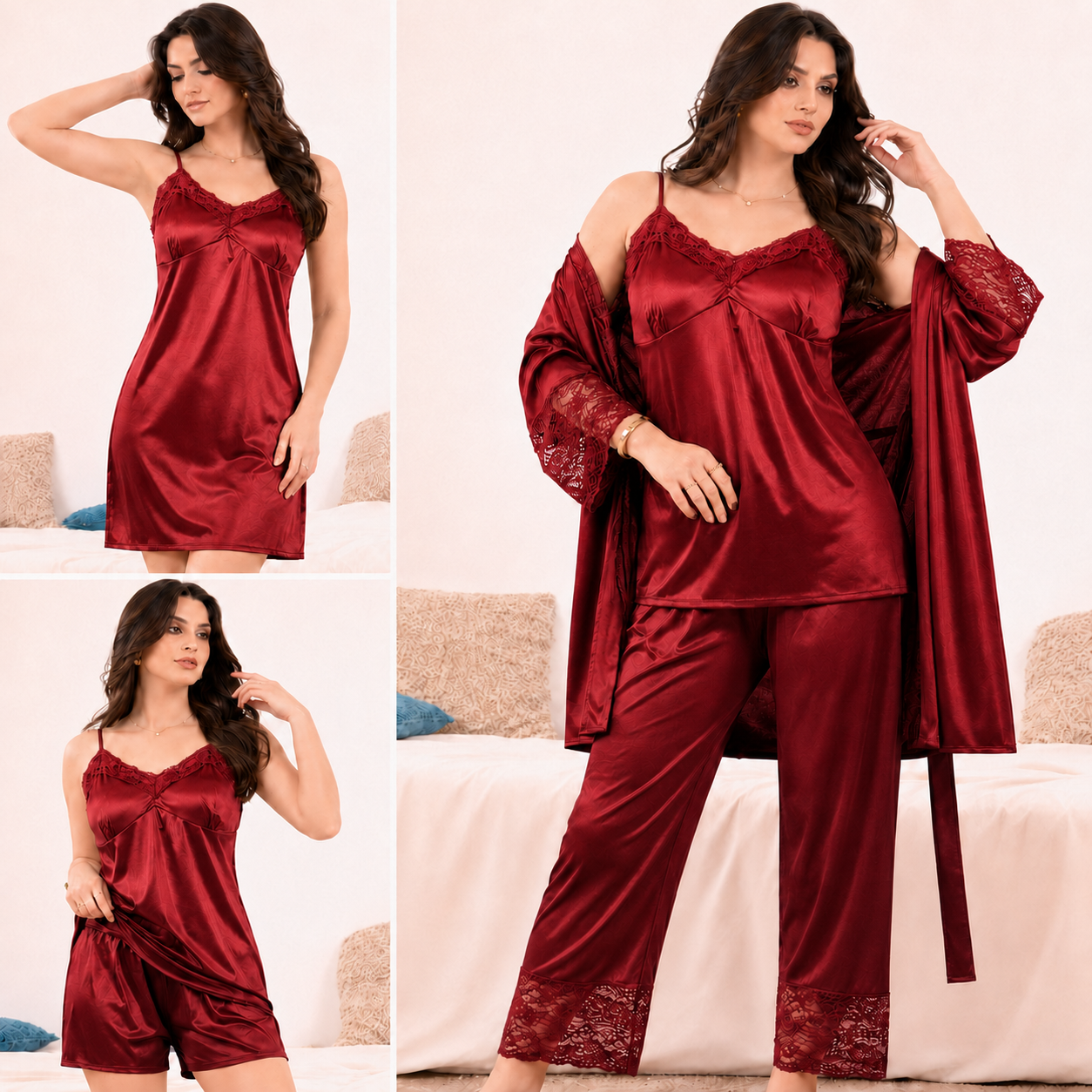 Midnight Allure - 5 Piece Nightwear Set