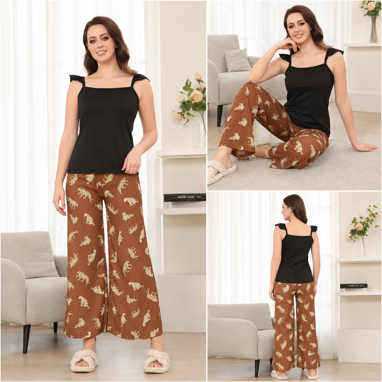 The Savannah Leopard PJ Set