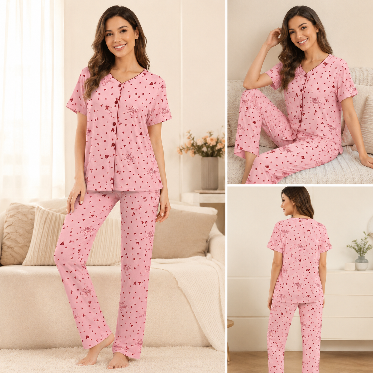 The Pink Heart PJ Set