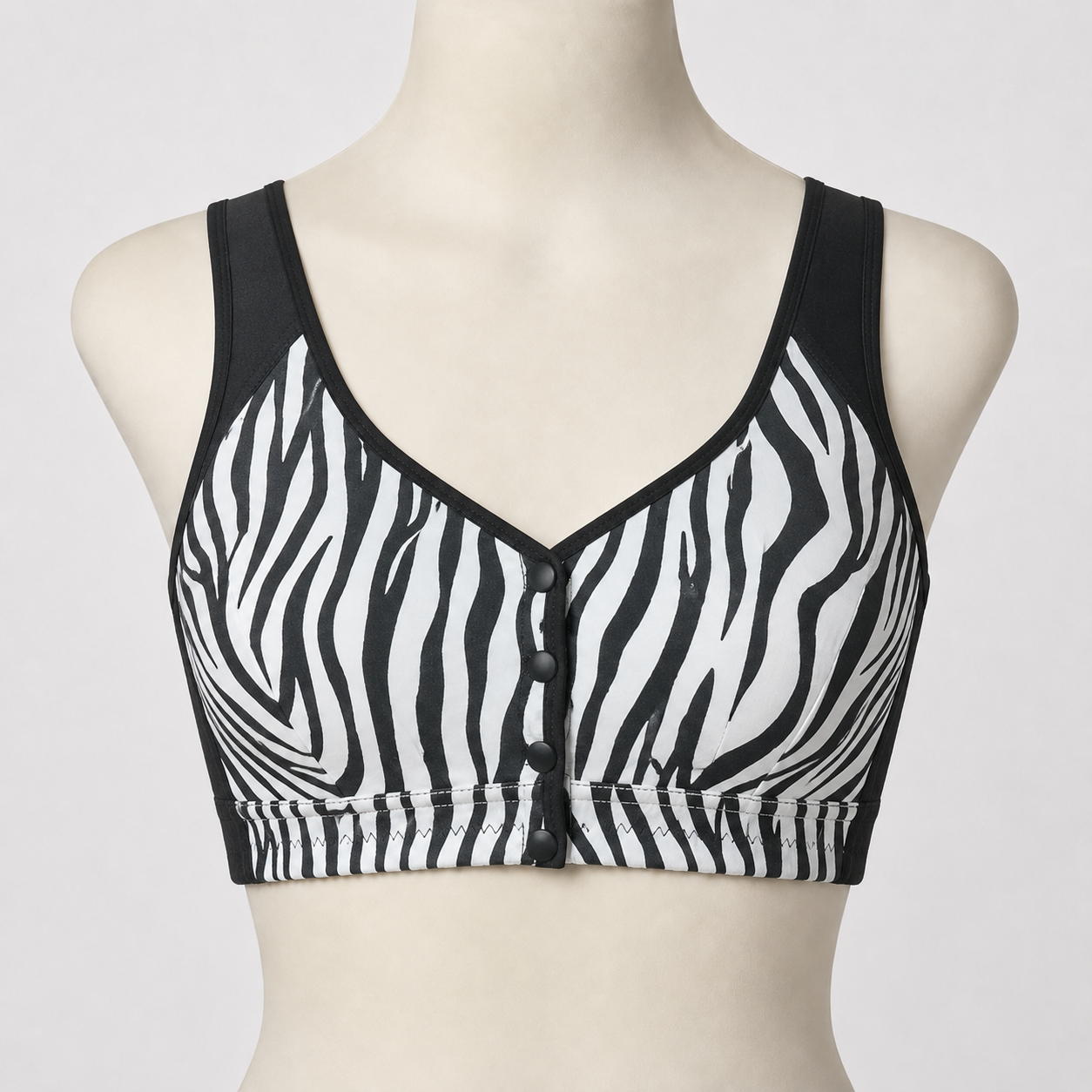 The Front-Snap Wild Print Bralette